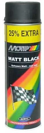 MOTIP Dažai juodi matiniai 500ml