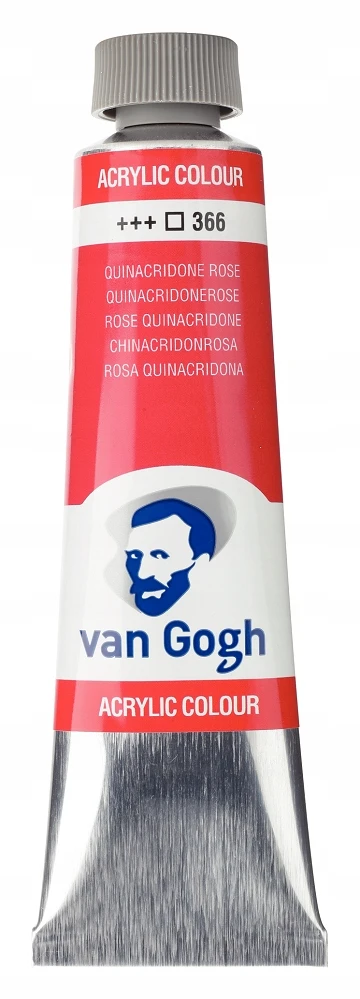 Akriliniai dažai Van Gogh 40ml, 366 Quinacridone Rose