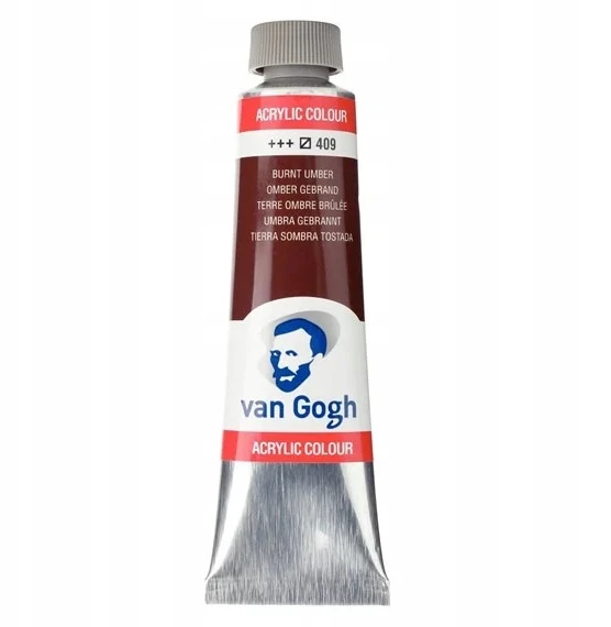Akriliniai dažai Van Gogh 40ml, degintasis "umber"