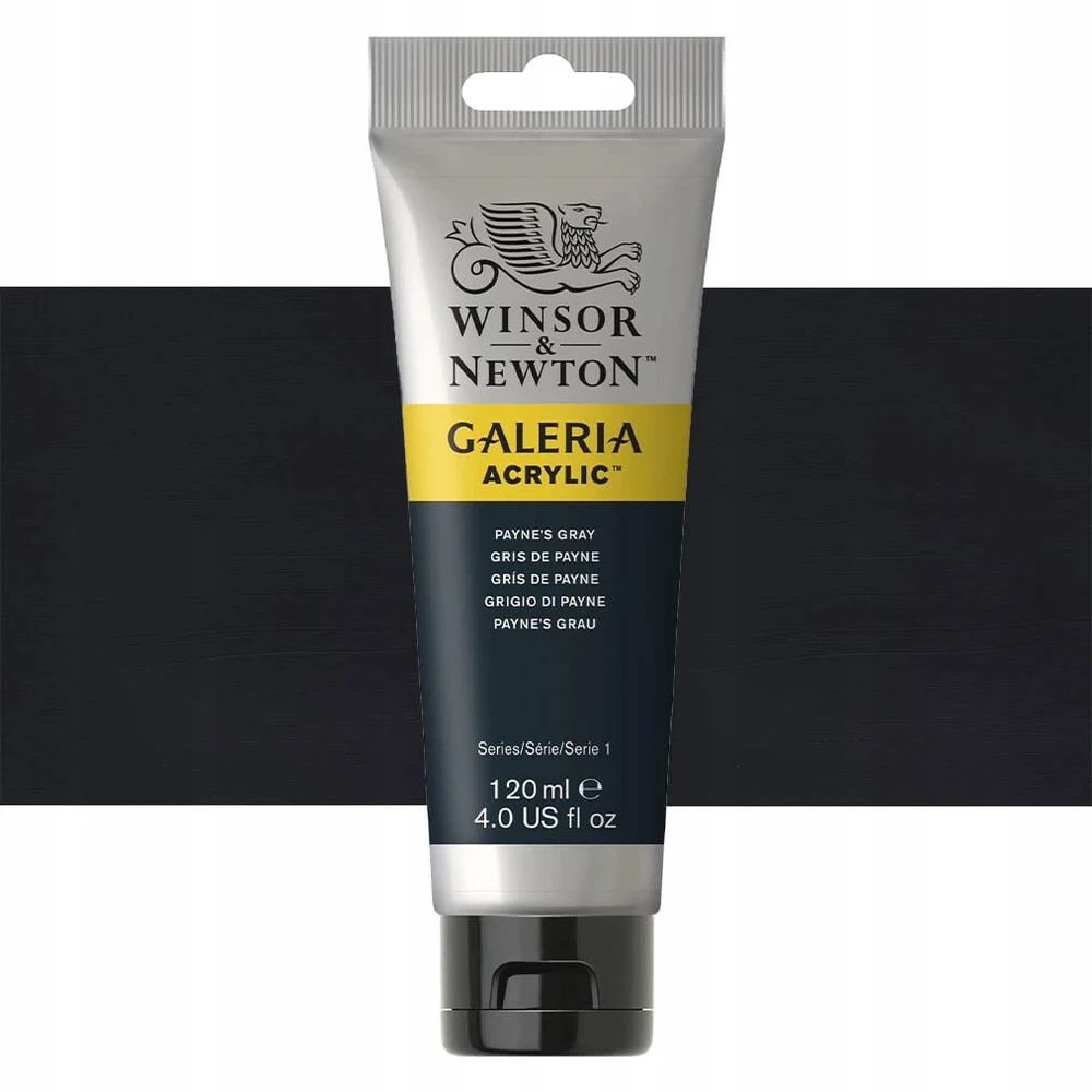 Akriliniai dažai Winsor & Newton Galeria 120 ml, pilki