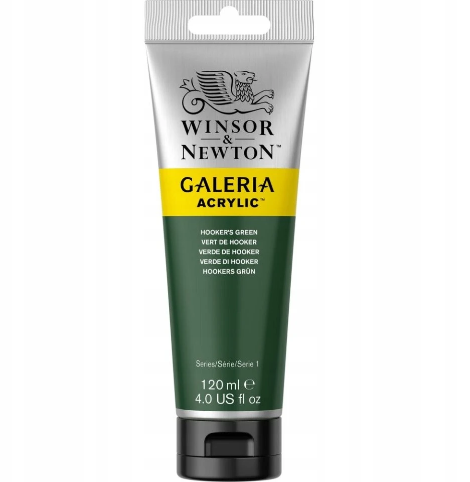 Akriliniai dažai Winsor & Newton Galeria 120 ml, Hooker's Žalias