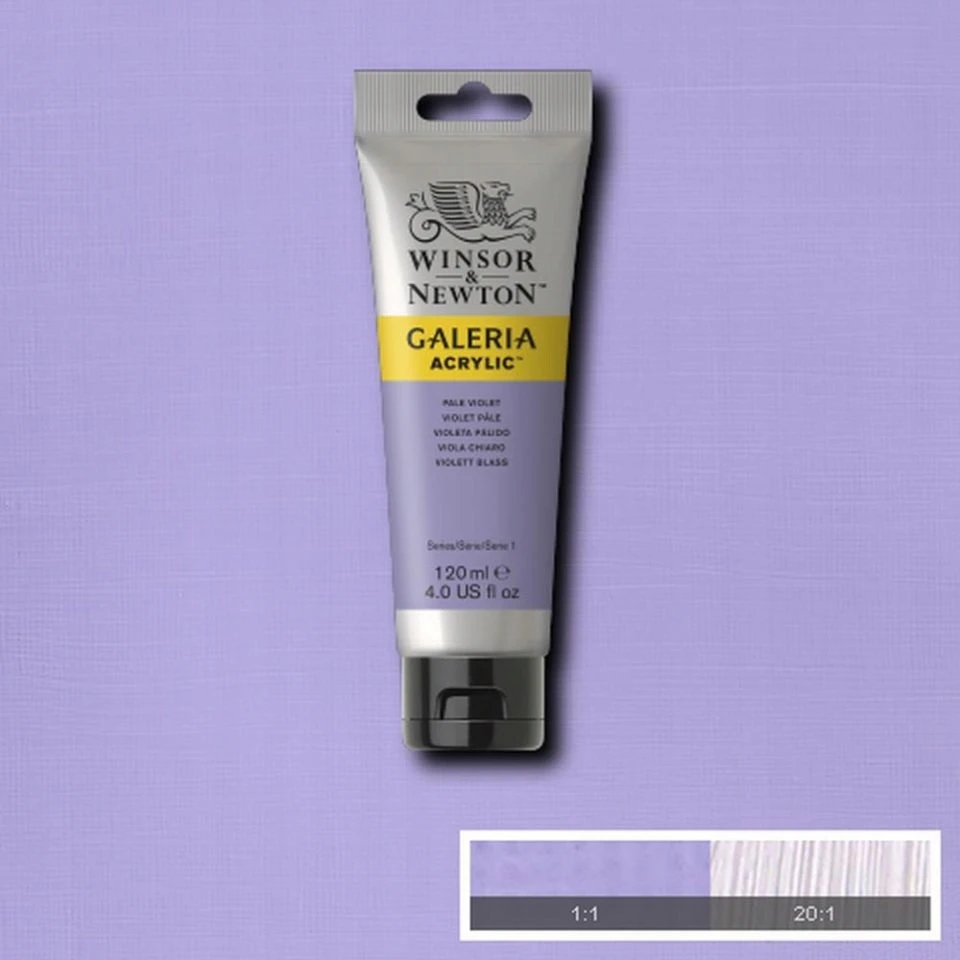 Akriliniai dažai Winsor & Newton Galeria 120 ml - Šviesiai violetiniai