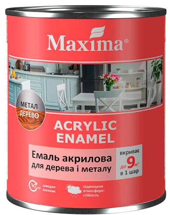 Akrilinė emalė MAXIMA, levanda, 0.75 l
