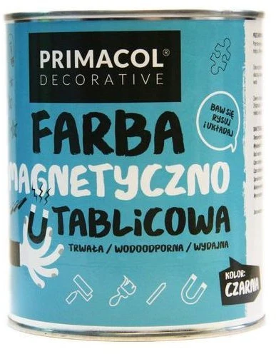 Akriliniai emaliniai mokyklinių lentų dažai TIKKURILA, juodos sp., 0,3 l