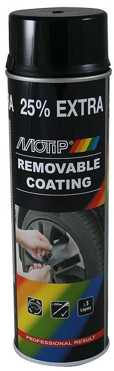 Motip Dažai REMOVABLE COATING juodi matiniai 500ml