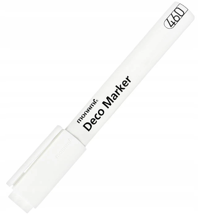 Akrilinis žymeklis Monami 2mm, baltas
