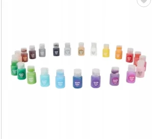 Akrilinių dažų paletės rinkinys AVEC 24 x 22 ml spalvos
