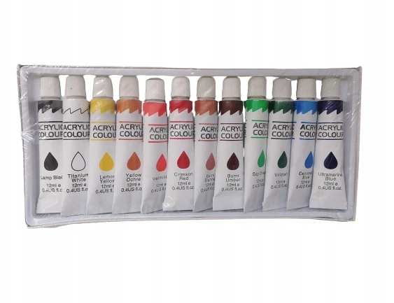 Akrilinių dažų rinkinys Centrum, 12 spalvų