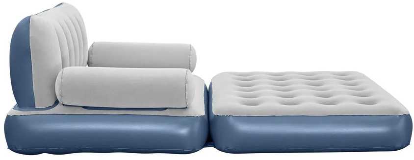Bestway Pripučiama 3-1 poilsio sofa, pilkos spalvos
