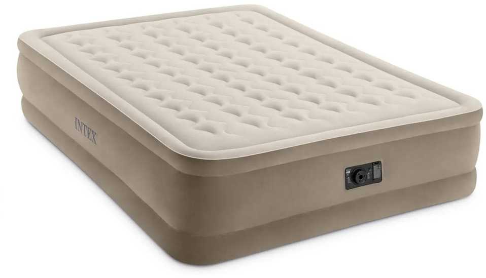 Aksominis čiužinys su elektriniu siurbliu 203 x 152 x 42 cm INTEX 64458