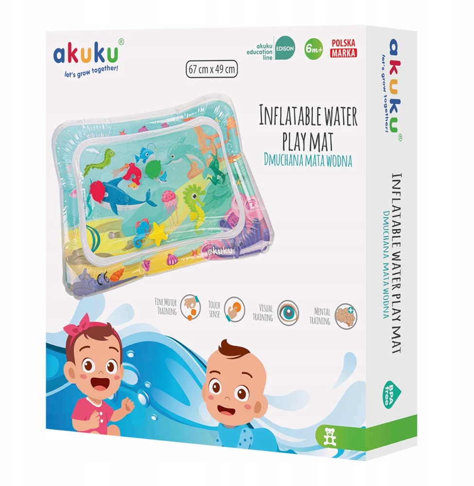 Sensorinis edukacinis vandens kilimėlis vaikams Akuku, A0487