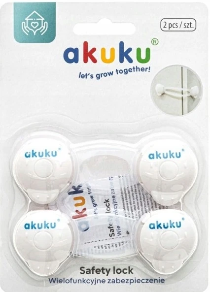 Akuku stalčių apsauga (2 vnt.), balta, A0648