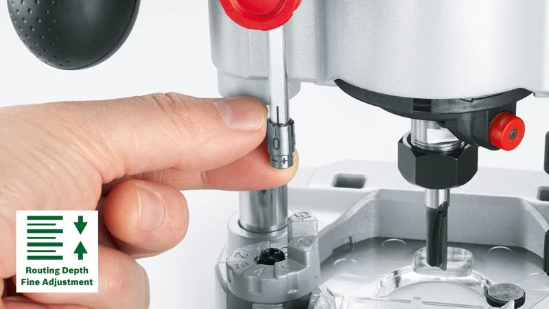 Bosch AdvancedTrimRouter 18V-8 Vertikali freza be akumuliatoriaus ir kroviklio