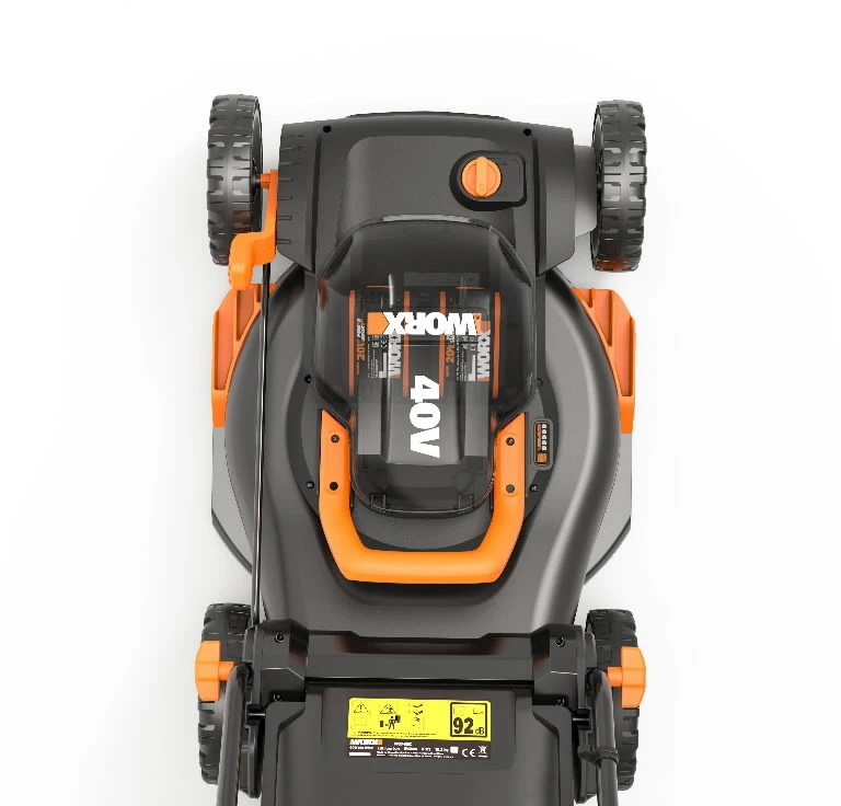 Akumuliatorinė savaeigė vejapjovė Worx WG749E; 2x20 V; 2x4,0 Ah akum.