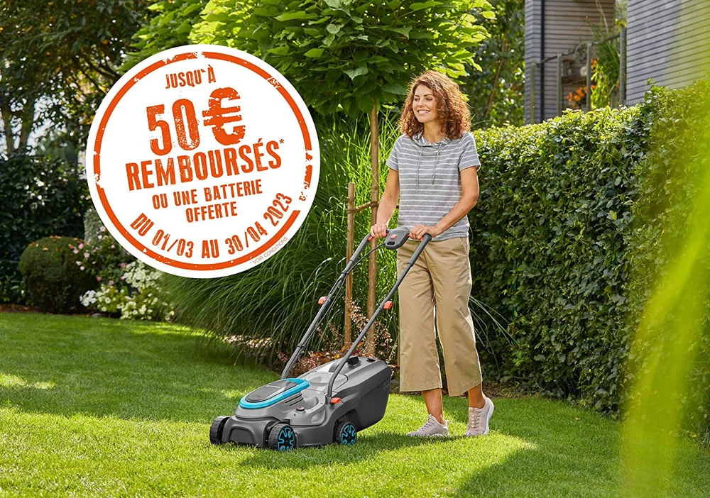Gardena Akumuliatorinės vejapjovės PowerMax 30/18V P4A rinkinys