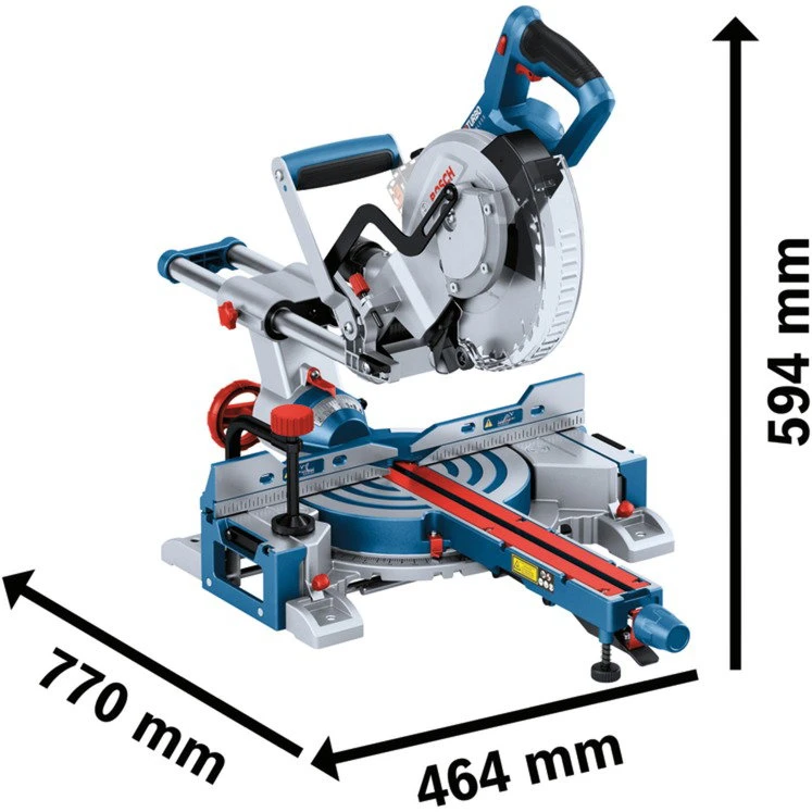 Bosch GCM 18V-216 D Solo, dėžutė