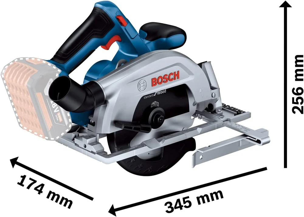 Bosch GKS 18V-57-2 2x5,5Ah ProC GAL 1880CV, L-boxx