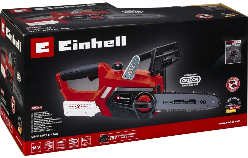 Akumuliatorinis pjūklas Einhell GE-LC 18 Li, 23cm, be akumuliatoriaus ir kroviklio