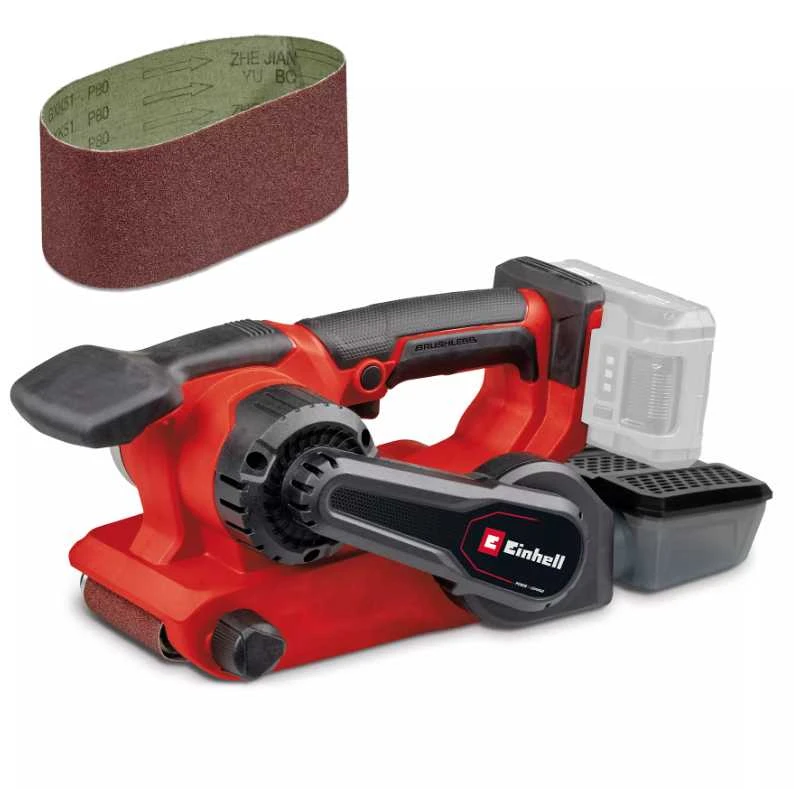 Akumuliatorinis juostinis šlifuoklis EINHELL TP-BS 18/457 Li BL-Solo, 18 V, 75 x 457 mm, be akumul.