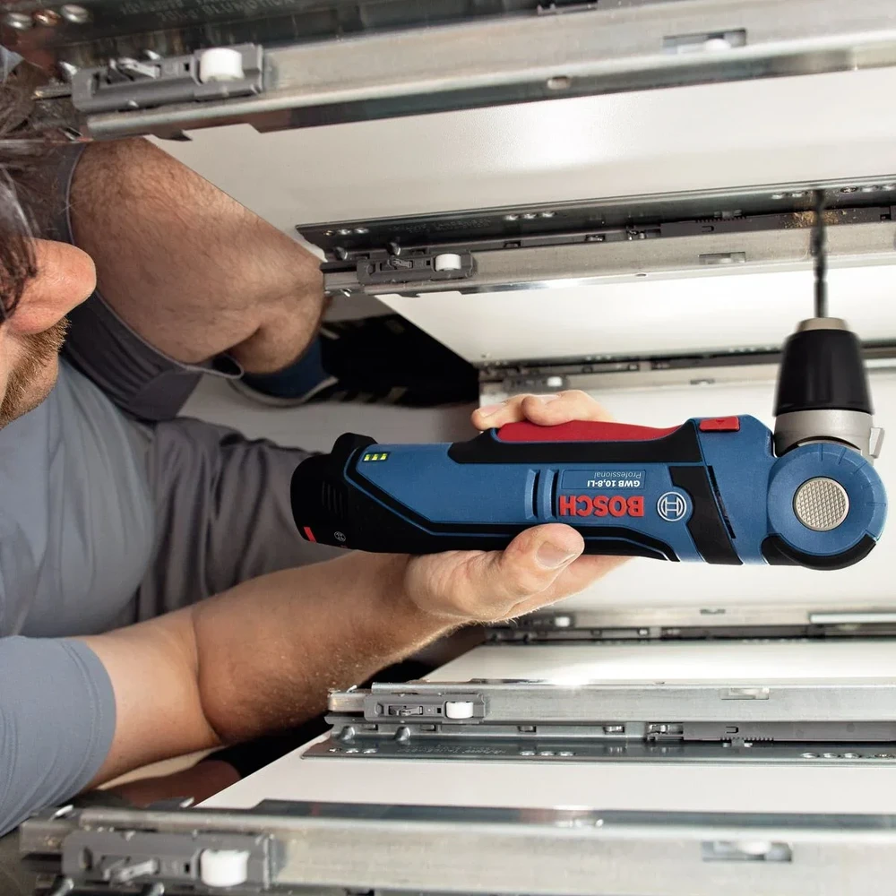 Bosch Akumuliatorinis kampinis gręžtuvas GWB 12V-10, 2x2.0Ah