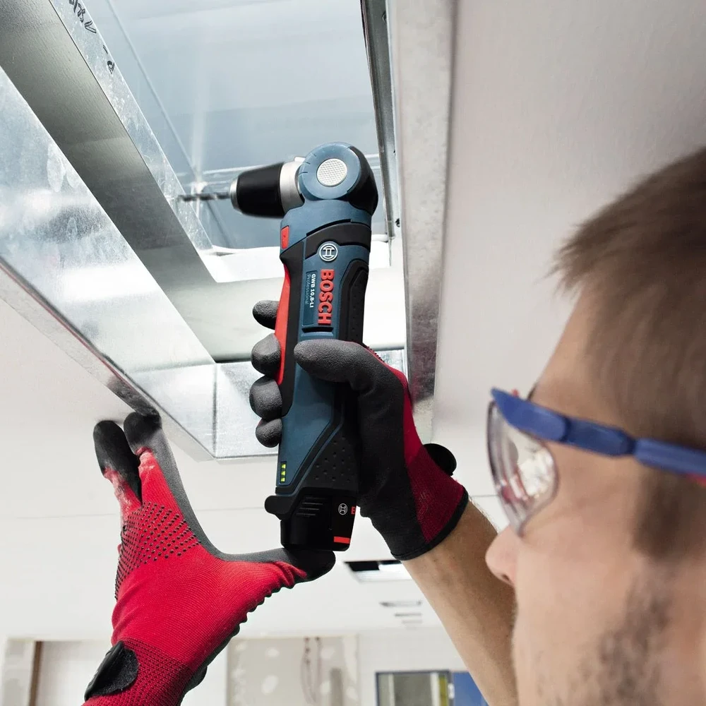 Bosch Akumuliatorinis kampinis gręžtuvas GWB 12V-10, 2x2.0Ah