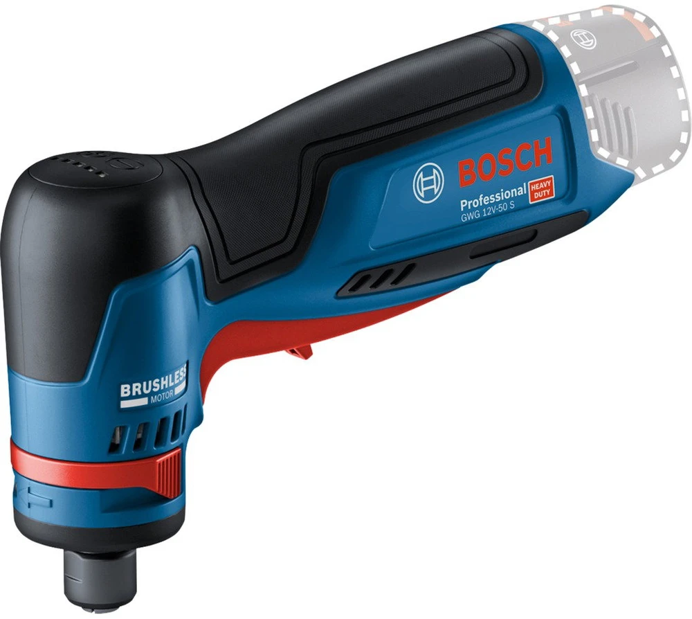 Bosch GWG 12V-50 S kampinis akumuliatorinis šlifuoklis
