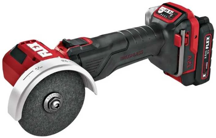 Akumuliatorinis kampinis šlifuoklis FLEX LBE 76 12-EC C