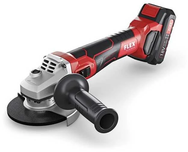 Akumuliatorinis kampinis šlifuoklis FLEX LB 125 18.0-EC/5.0 Set