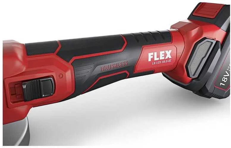 Akumuliatorinis kampinis šlifuoklis FLEX LB 125 18.0-EC C