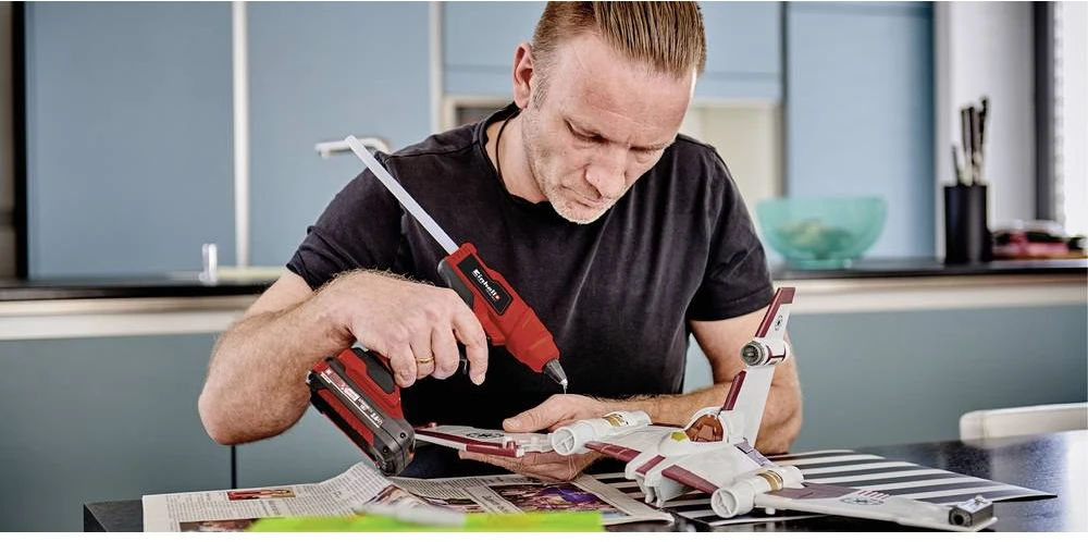 Karštų Klijų Pistoletas - Einhell TE-CG 18 Li-Solo 18V Akumuliatorinis Juodas, Raudonas