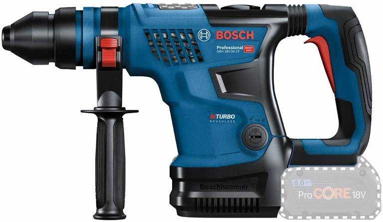 Bosch GBH 18V-34 CF, CC be akumuliatoriaus ir kroviklio
