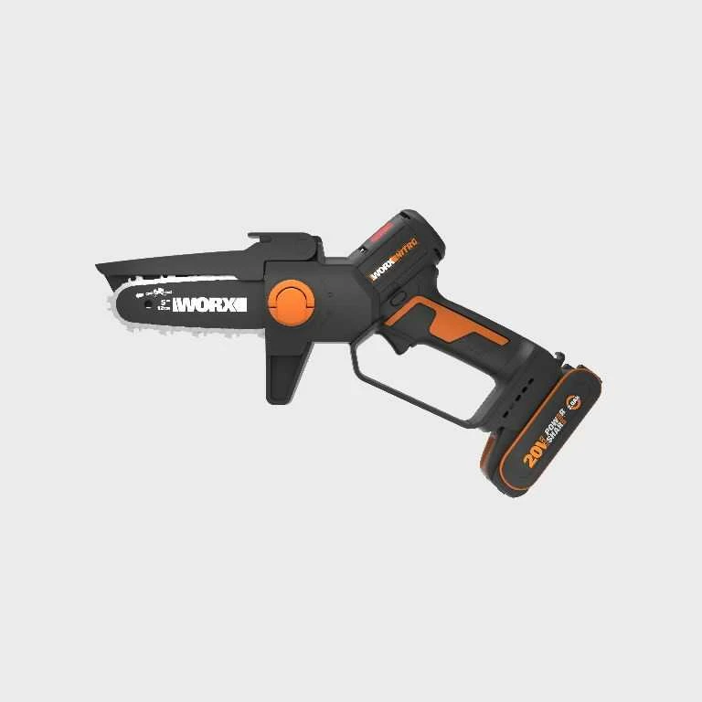 Šakų genėjimo grandininis pjūklas Worx WG325E; 20 V; 12 cm; 1x2,0 Ah akum.