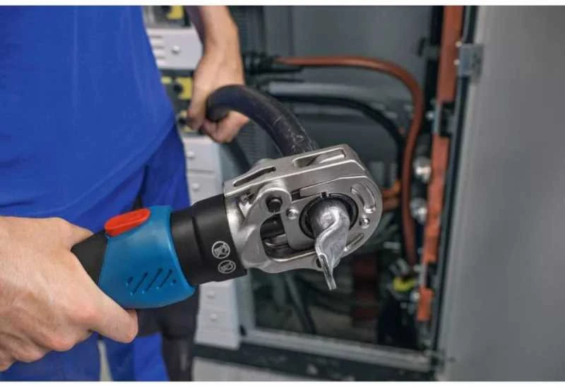 Akumuliatorinis hidraulinis antgalių presavimo įrankis BOSCH GPH 18V-60 Solo LB-XL