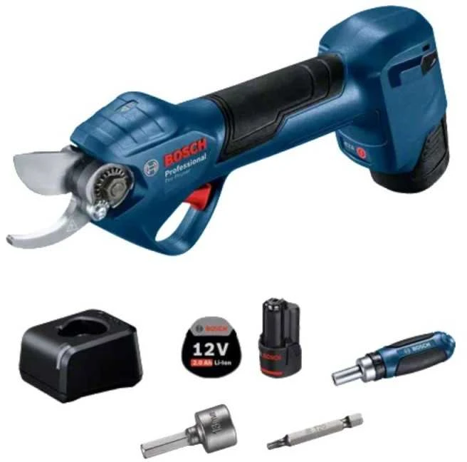 BOSCH akumuliatorinis sekatorius 12V PRO PRUNER 25mm 2x3,0Ah