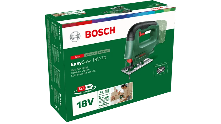 Bosch EasySaw 18 be akumuliatoriaus ir kroviklio Akum.siaurapjūklis
