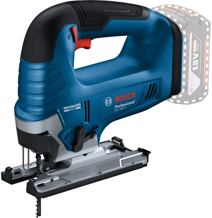 Akumuliatorinis siaurapjūklis BOSCH GST 18V-125 B CT Solo