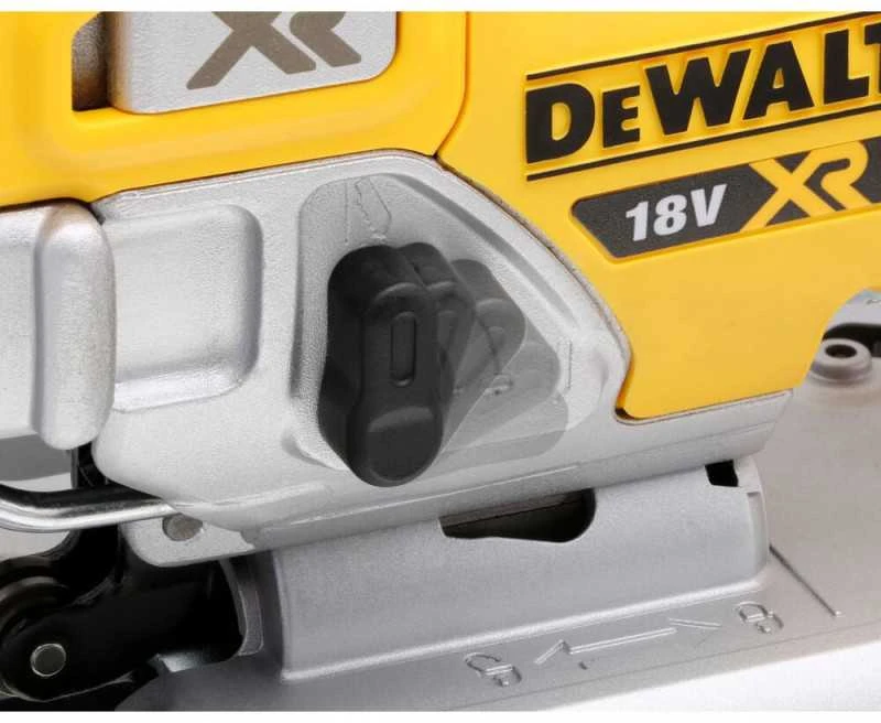 DEWALT siaurapjūklis DCS334NT 18V TSTAK lagaminas be akumuliatoriaus ir kroviklio