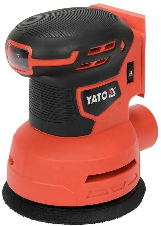 YATO ekscentrinis šlifuoklis 18V 125mm BE Akumuliatoriaus IR Įkroviklio