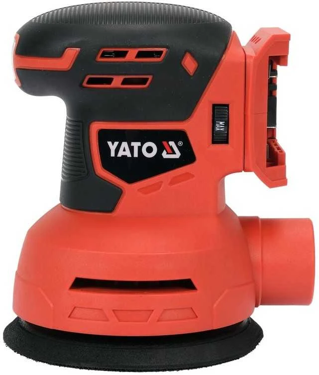 YATO ekscentrinis šlifuoklis 18V 125mm BE Akumuliatoriaus IR Įkroviklio