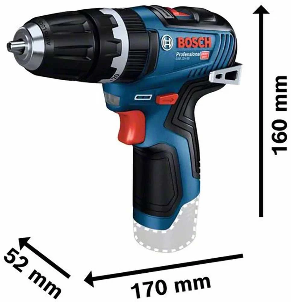 Bosch GSB 12V-35, LB 2x3.0, 12V-40