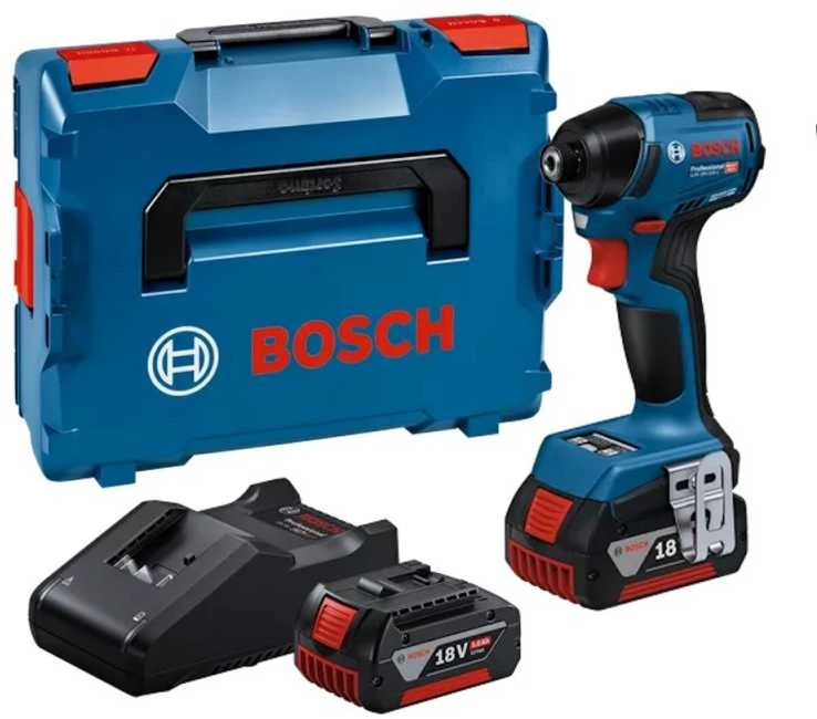 Bosch GDR 18V-220 C, CoMo, 2x5.0 Ah; GAL 18V-40, LB