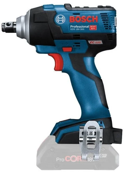 Bosch akumuliatorinis veržliasukis GDS 18V-300, CT be akumuliatoriaus ir kroviklio