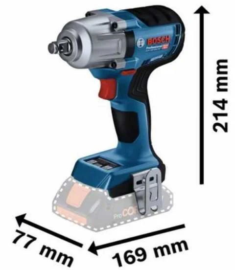 Akumuliatorinis smūginis veržliasukis BOSCH GDS 18V-450 HC