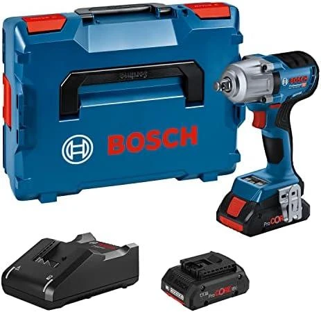 Bosch smūginis veržliasūkis GDS 18V-450 HC, GCY 42, LB be akumuliatoriaus ir kroviklio