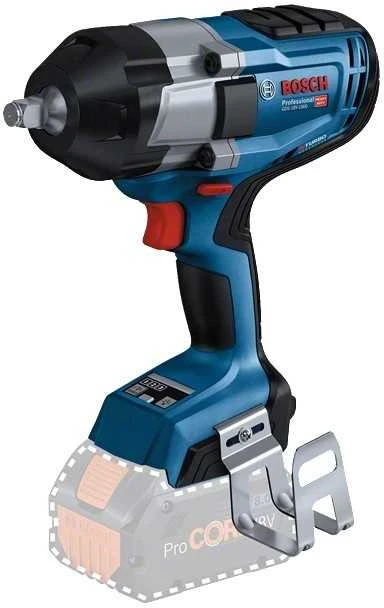Akumuliatorinis smūginis veržliasukis Bosch GDS 18V-1000, 1/2", LB be akumuliatoriaus ir kroviklio, BITURBO