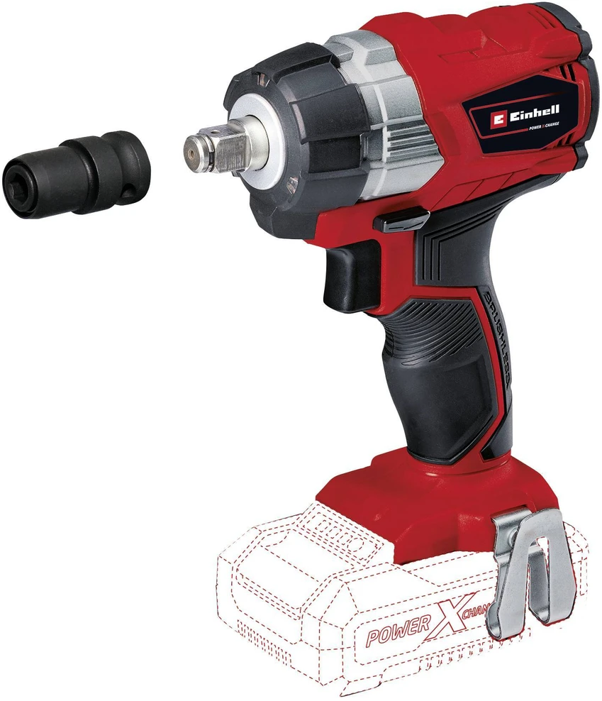 Akumuliatorinis smūginis veržliasukis EINHELL TP-CW 18/750-C Li BL-Solo, 18 V, 750 Nm, be akumuliat.