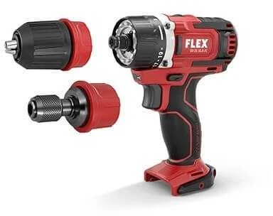 FLEX DD 2G 10.8-EC suktuvas su keičiamais griebtuvais