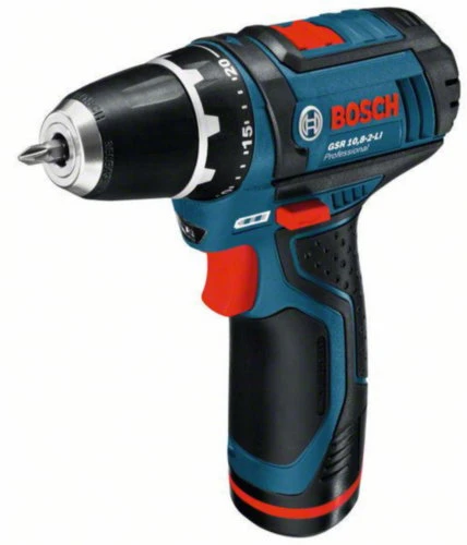 Bosch Akumuliatorinis gręžtuvas-suktuvas GSR 12V-15 FC, 2x2.0Ah, GFA 12-B
