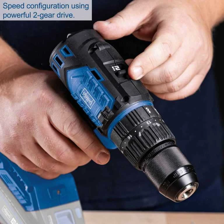 Akumuliatorinis suktuvas/gręžtuvas BC-CD60-X 20V, korpusas, Scheppach