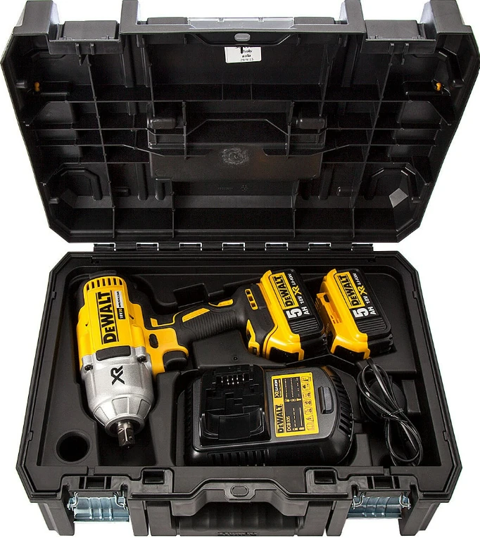 Akumuliatorinis smūginis veržliasukis DeWalt DCF899P2-QW 18 V, 2x5.0 Ah, 1/2"
